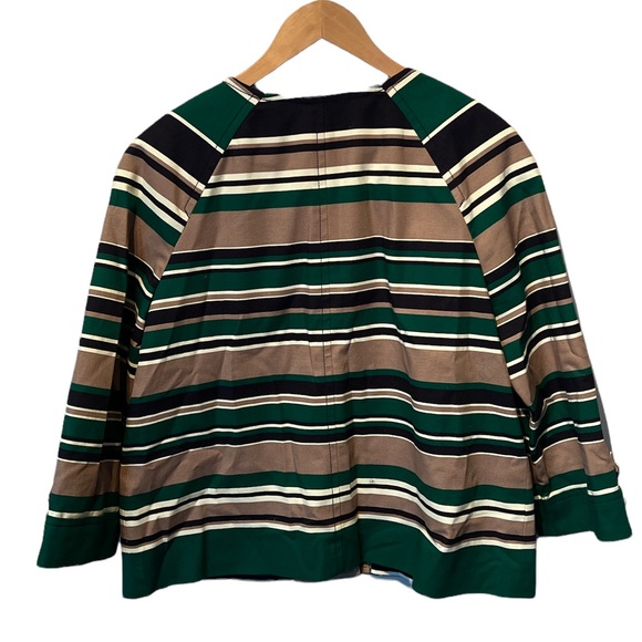 Talbots striped blazer green blue NWT size 14 - Picture 2 of 4